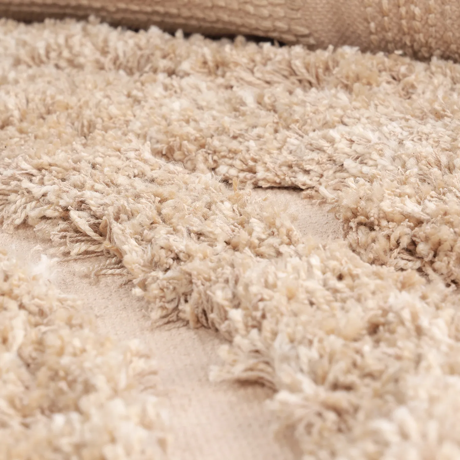Shaggy koberce - Cazorla Natural Cotton Shaggy (béžový)