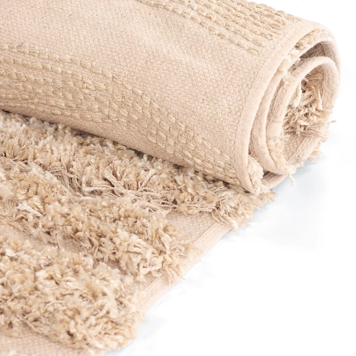 Shaggy koberce - Cazorla Natural Cotton Shaggy (béžový)