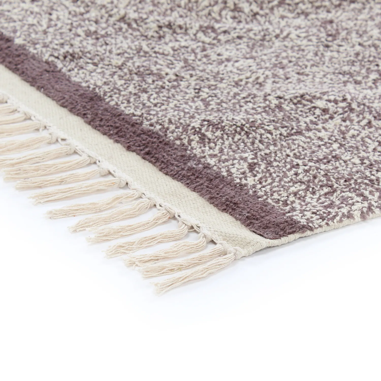 Shaggy koberce - Celina Natural Cotton Shaggy (béžová/hnědá)