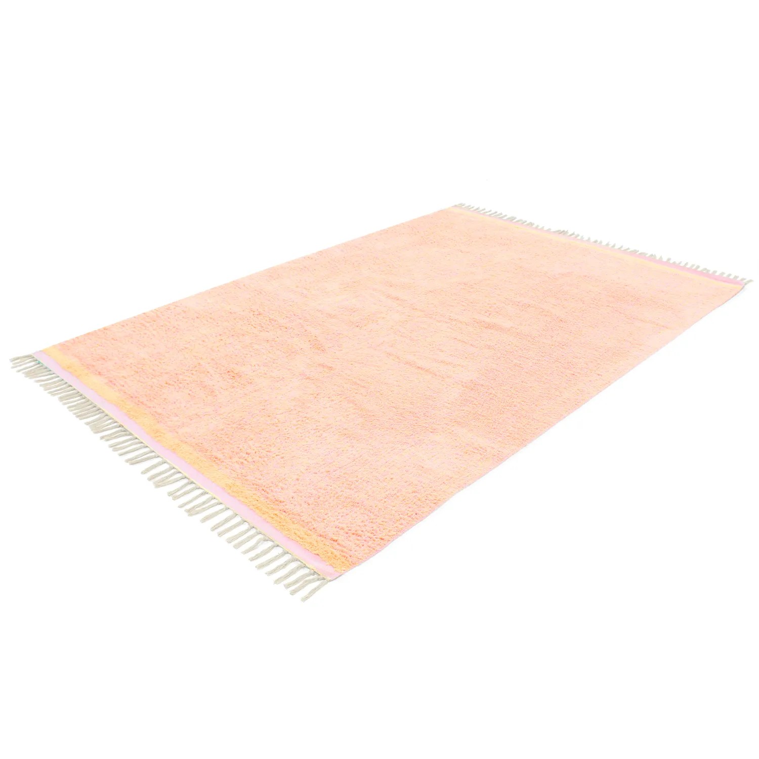 Shaggy koberce - Celina Natural Cotton Shaggy (růžová/béžová)