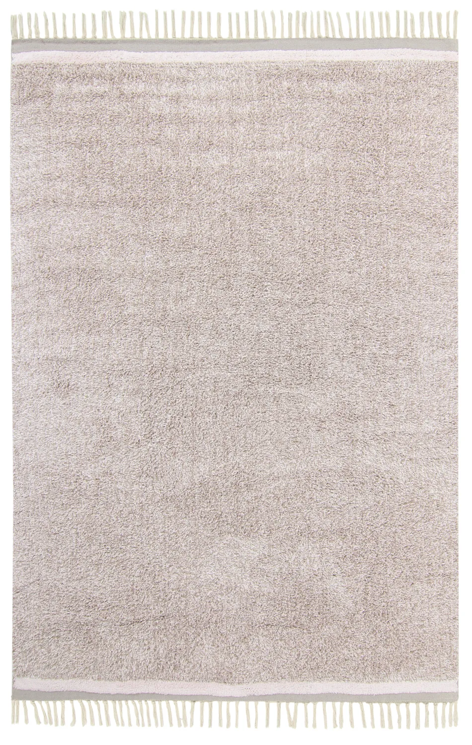 Shaggy koberce - Celina Natural Cotton Shaggy (taupe/levandule)
