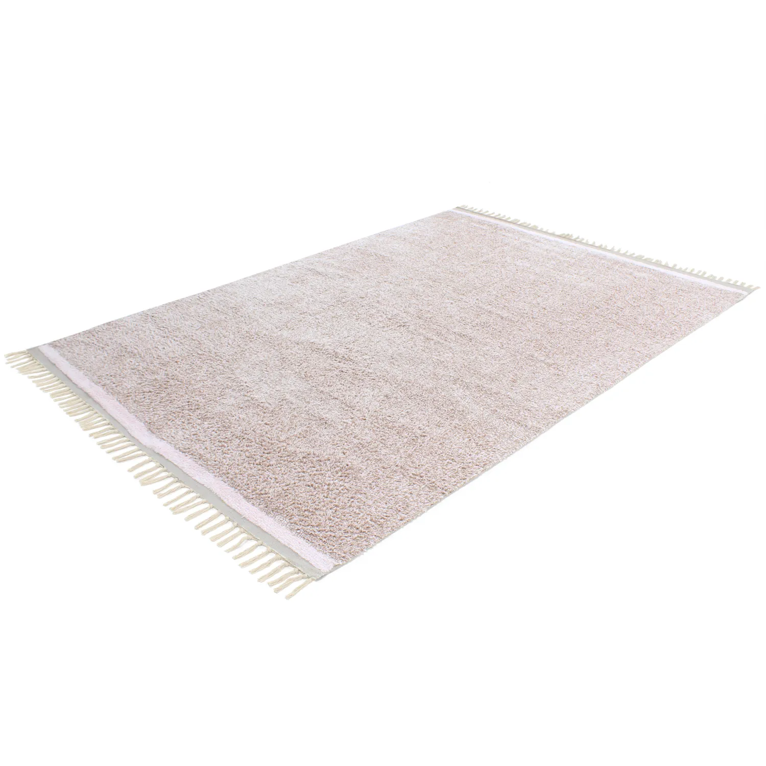 Shaggy koberce - Celina Natural Cotton Shaggy (taupe/levandule)