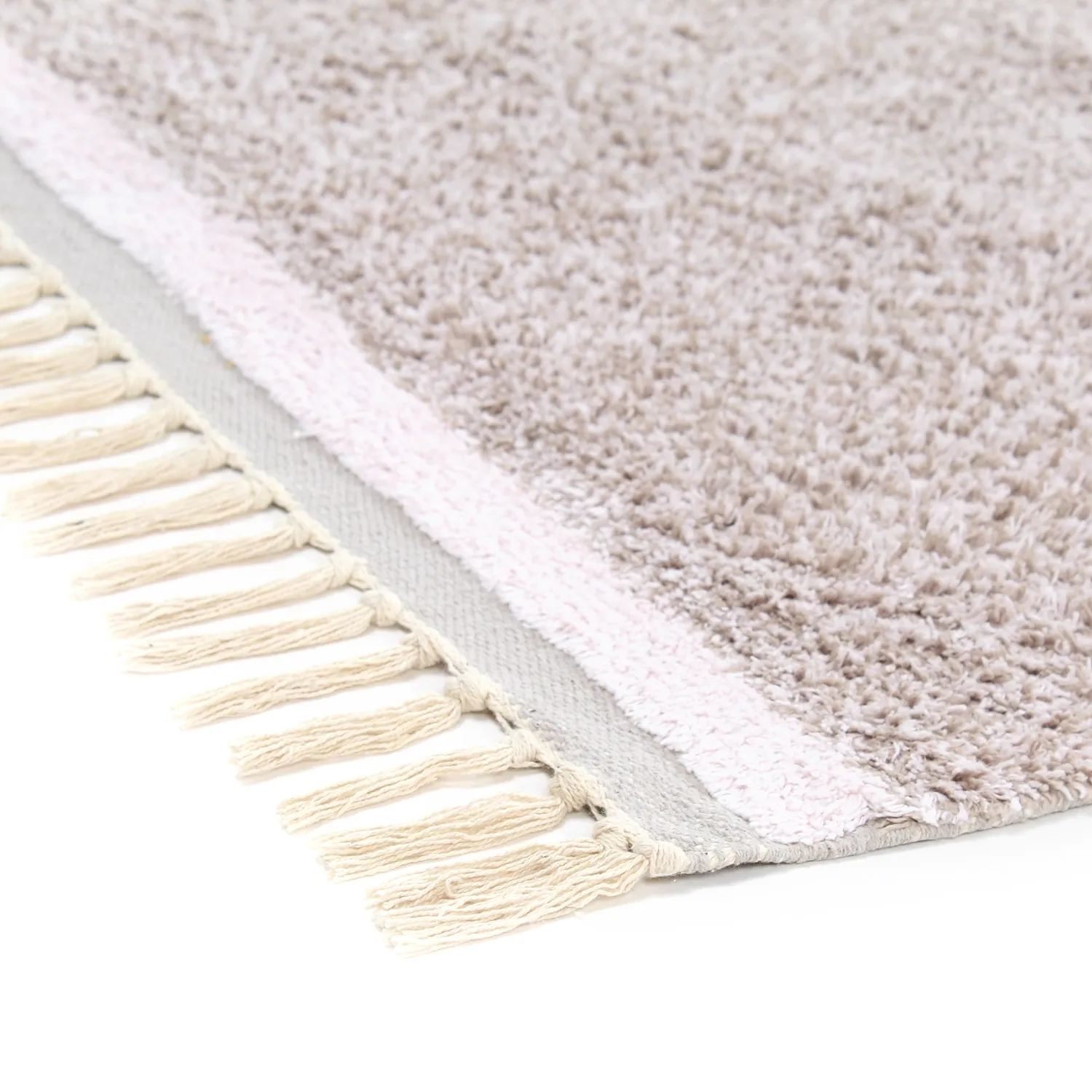 Shaggy koberce - Celina Natural Cotton Shaggy (taupe/levandule)
