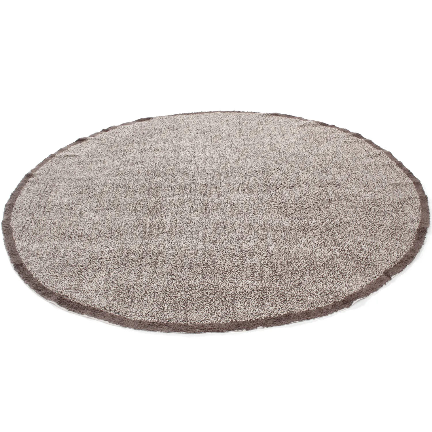 Kulatý koberec - Celina Natural Cotton Shaggy (béžová/hnědá)