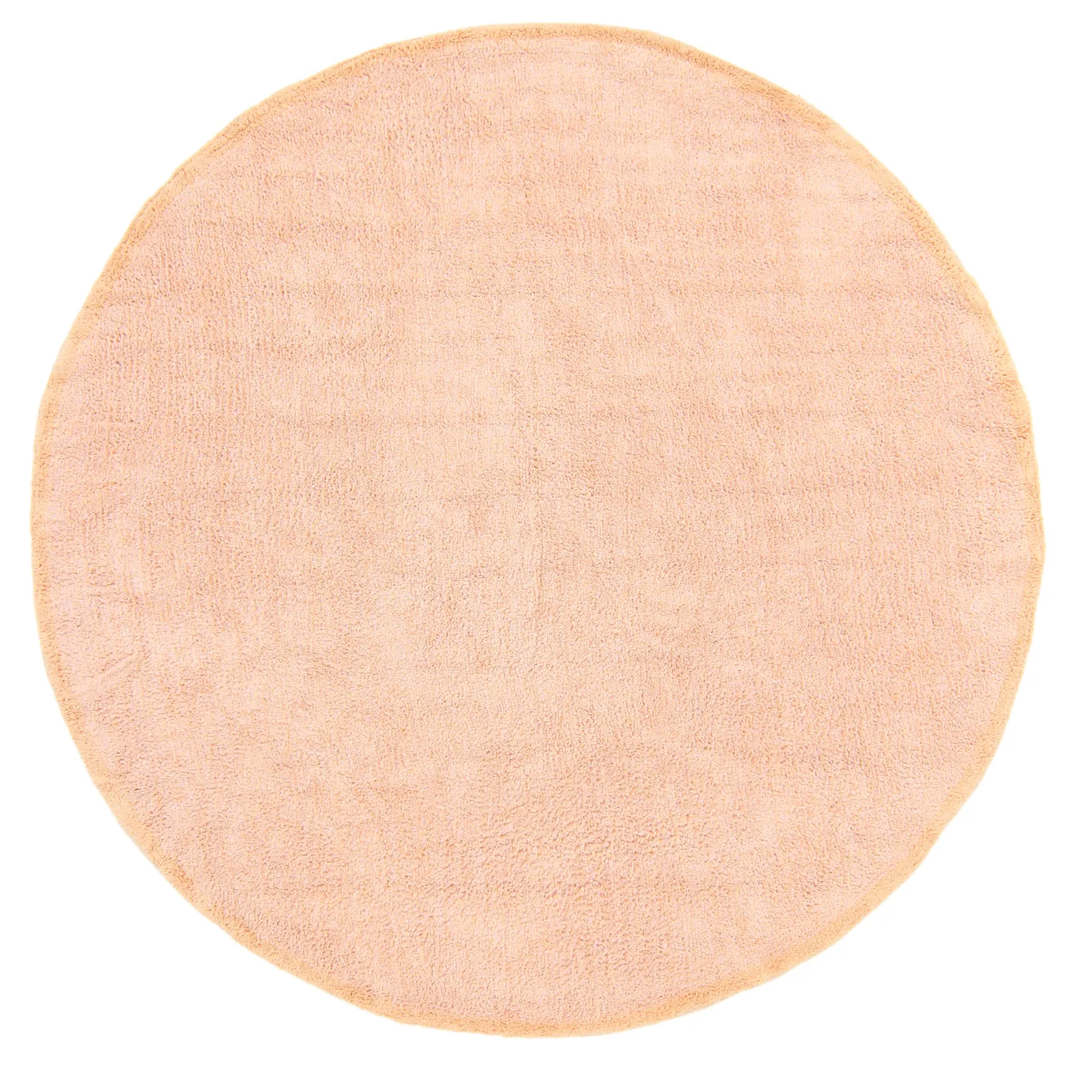 Kulatý koberec - Celina Natural Cotton Shaggy (růžová/béžová)