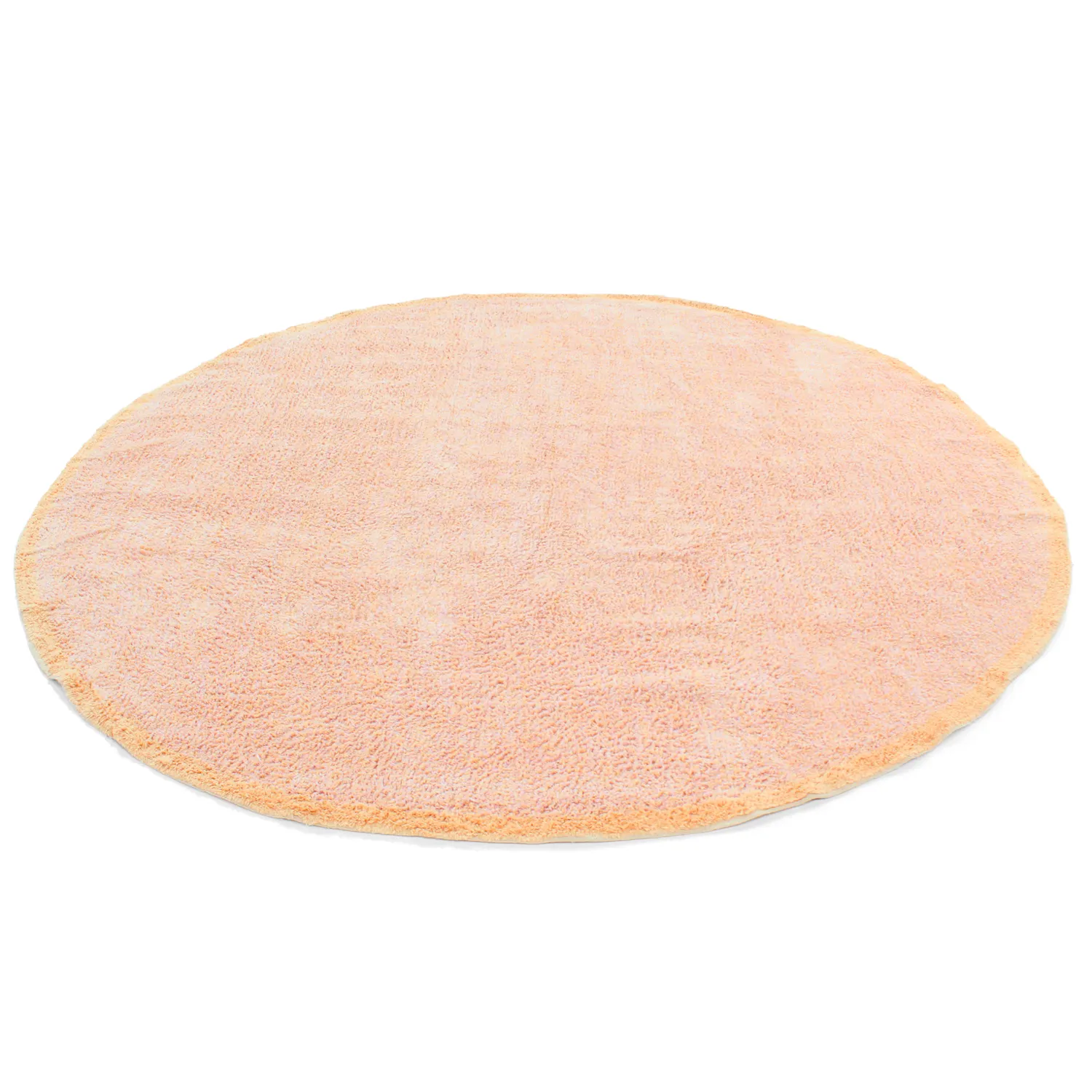 Kulatý koberec - Celina Natural Cotton Shaggy (růžová/béžová)