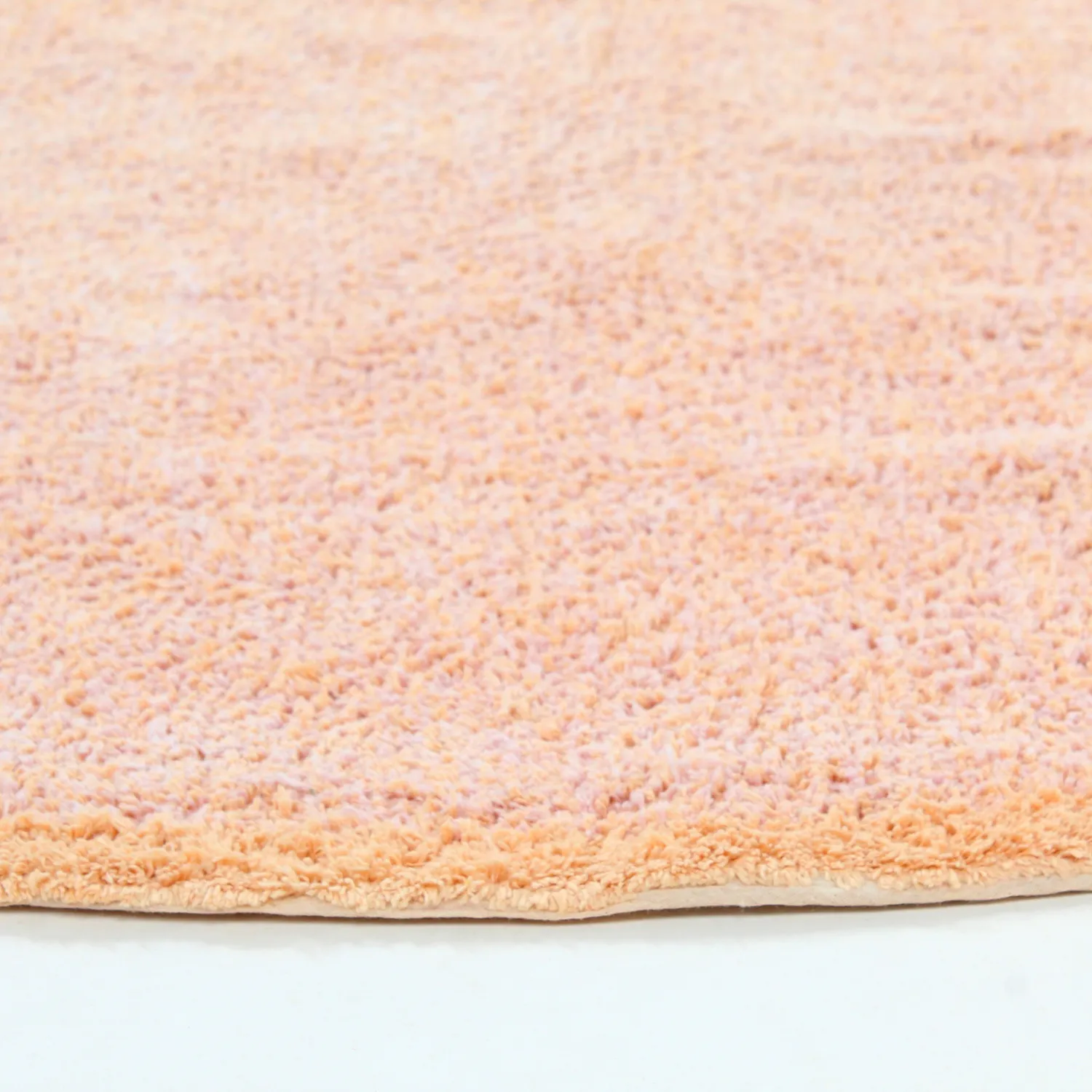 Kulatý koberec - Celina Natural Cotton Shaggy (růžová/béžová)