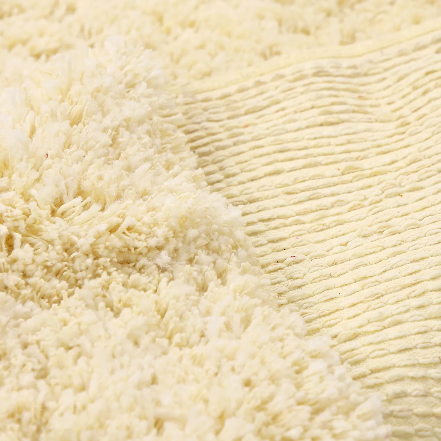 Shaggy koberce - Combarro Solid Cotton Shaggy (světle žlutá)