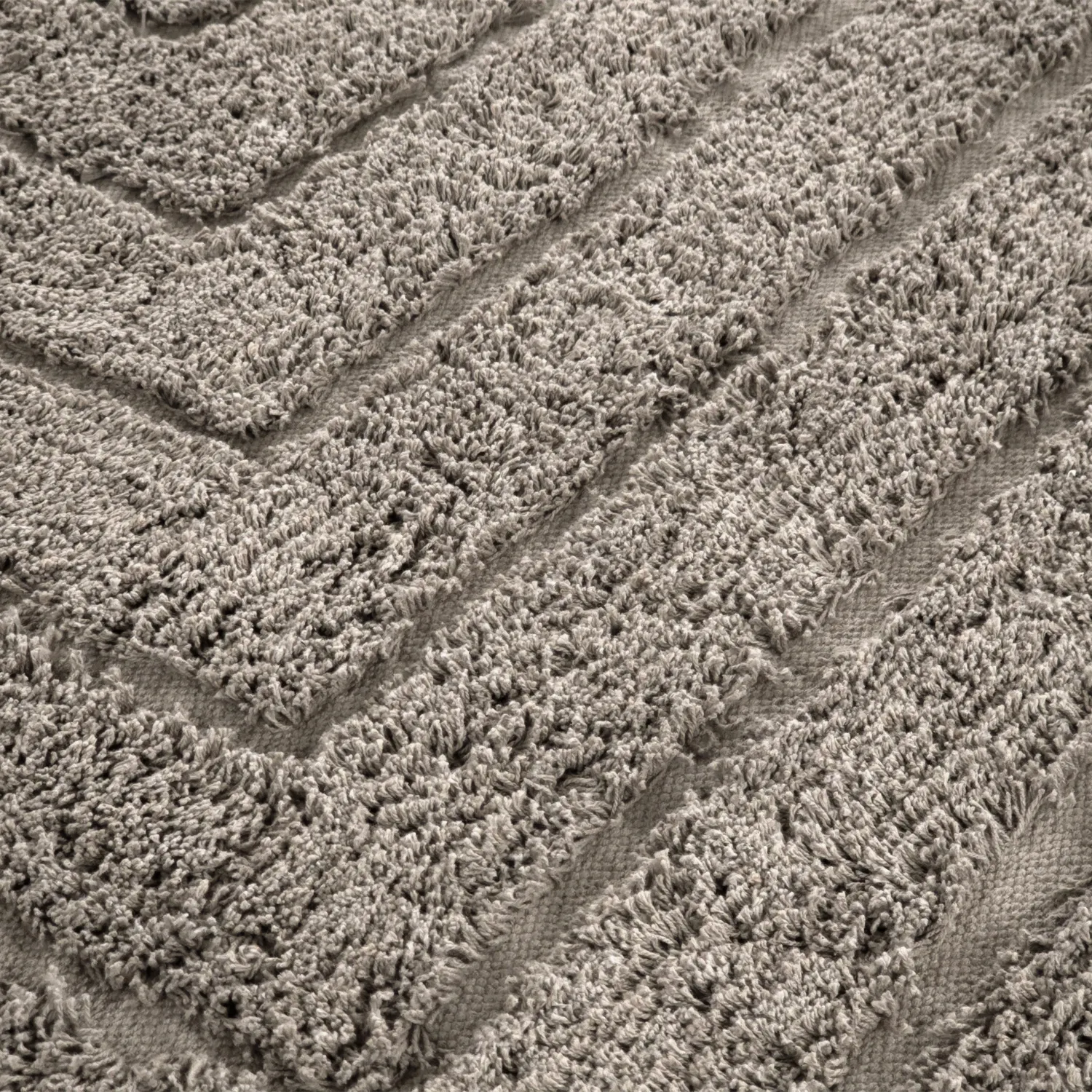Kulatý koberec - Conara Natural Cotton Shaggy (taupe)