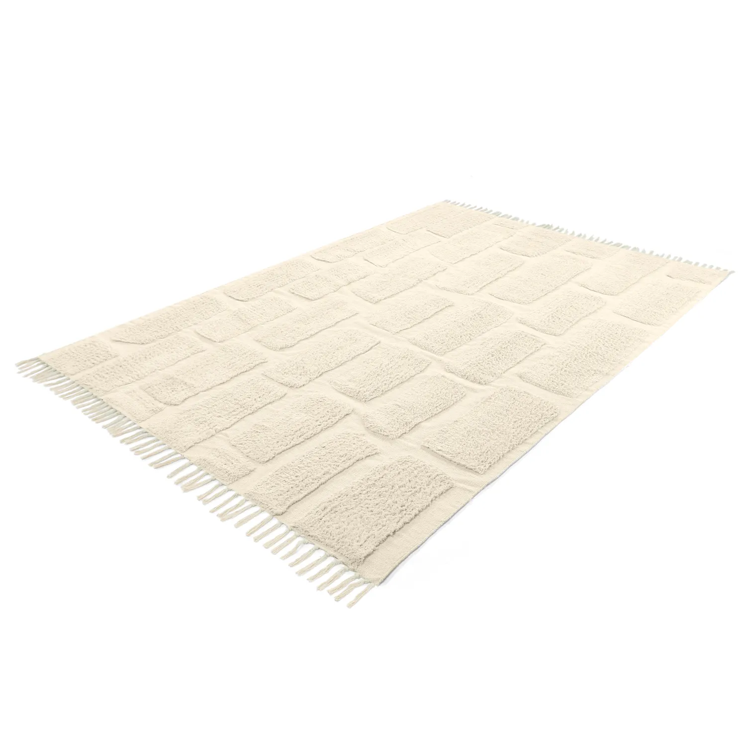 Shaggy koberce - Cyrus Natural Cotton Shaggy (béžový)