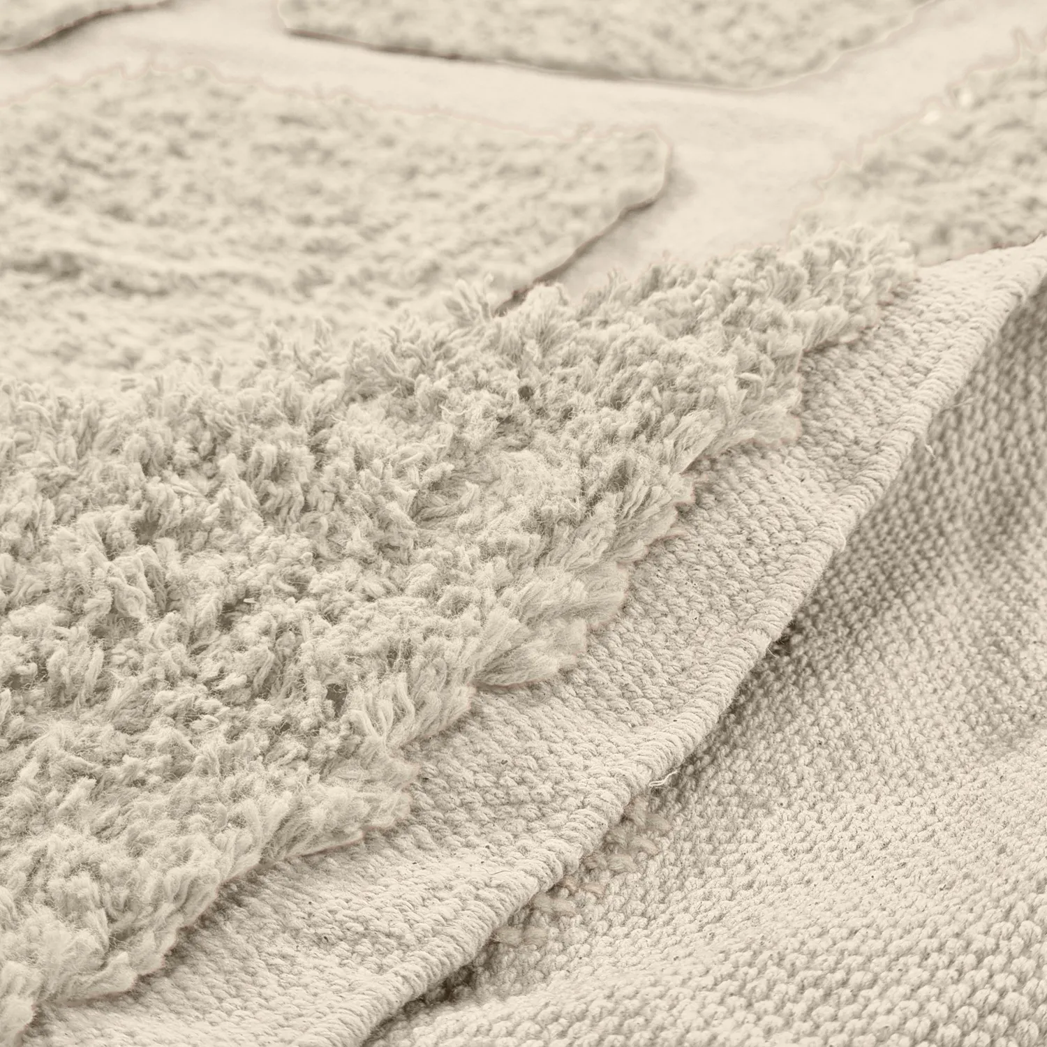 Kulatý koberec - Cyrus Natural Cotton Shaggy (béžový)