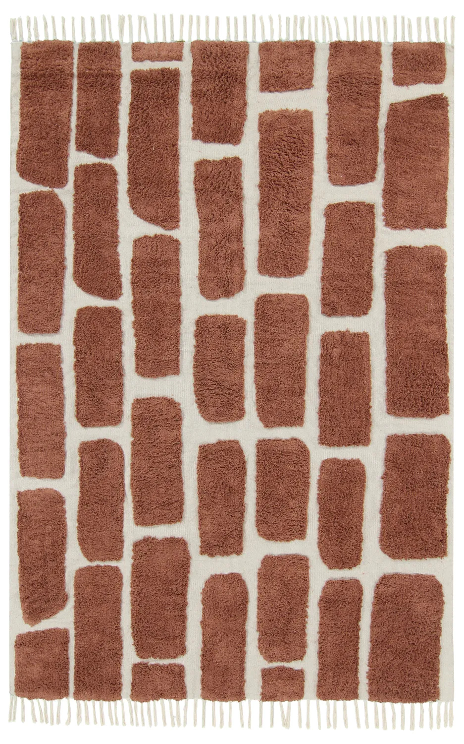 Shaggy koberce - Cyrus Natural Cotton Shaggy (hnědý)