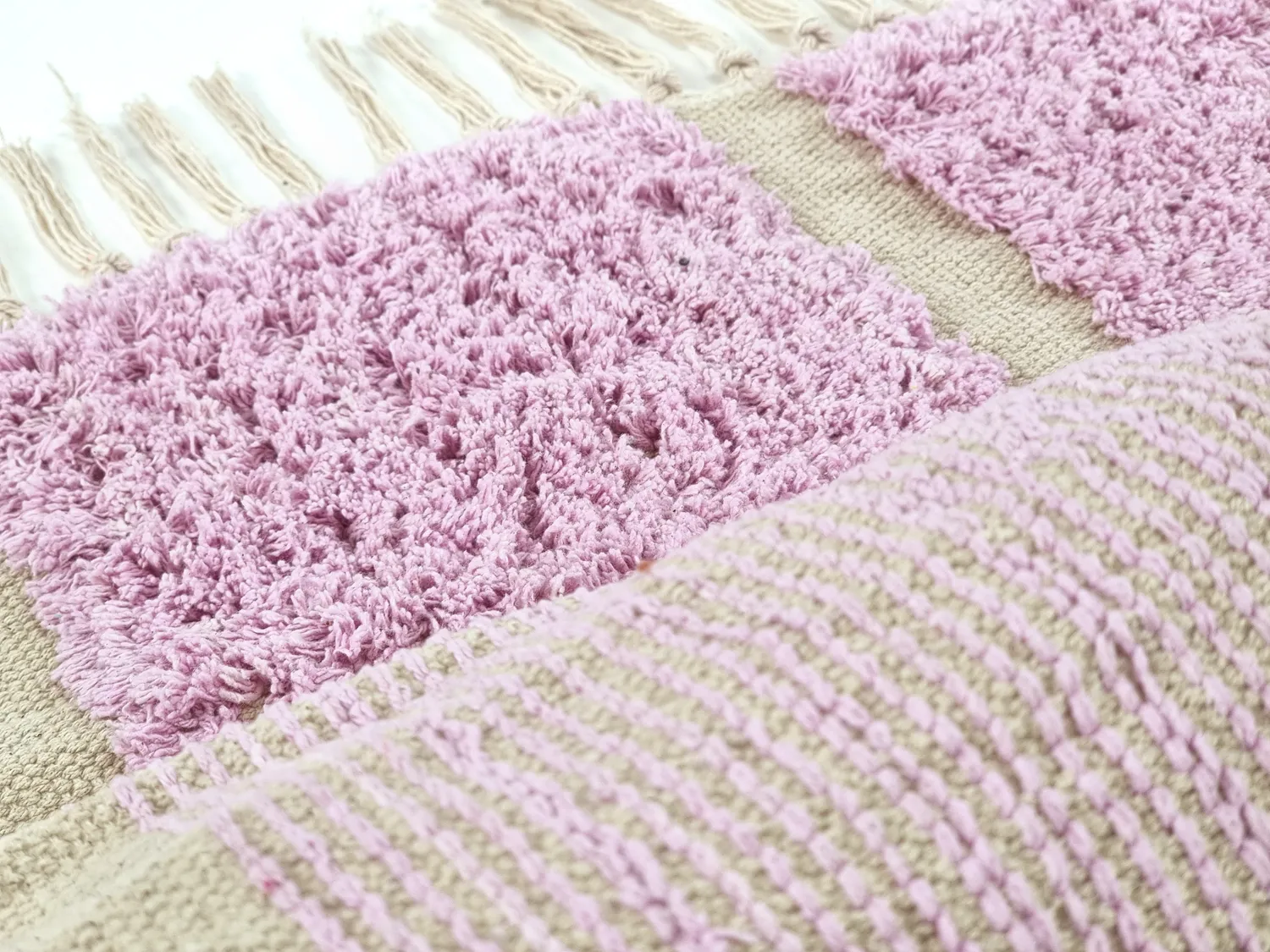 Shaggy koberce - Cyrus Natural Cotton Shaggy (nachový)