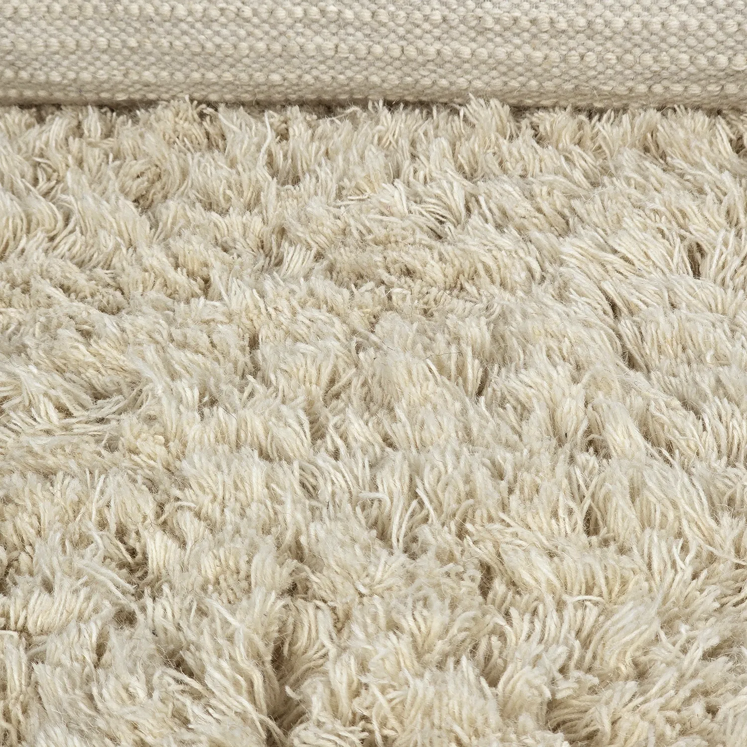 Shaggy koberce - Fassale Hand Woven Wool Shaggy (krém)