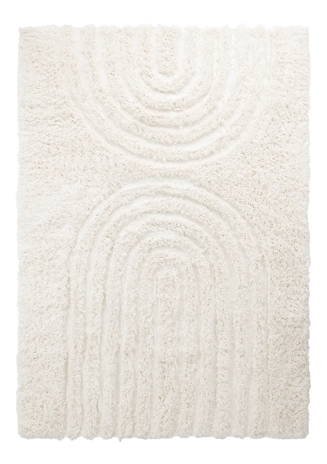 Shaggy koberce - Lindos Natural Cotton Shaggy (bílý)