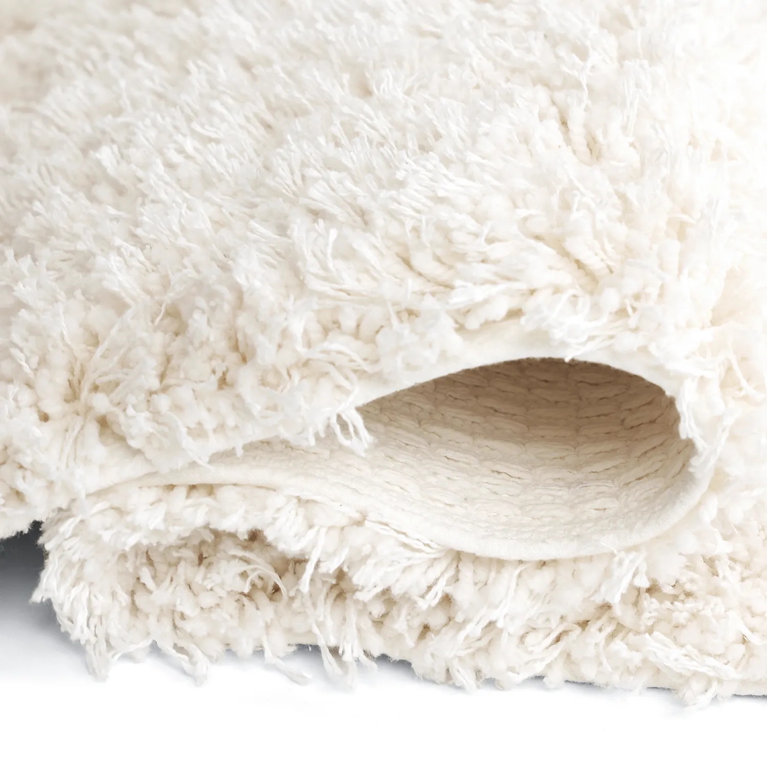 Shaggy koberce - Lindos Natural Cotton Shaggy (bílý)