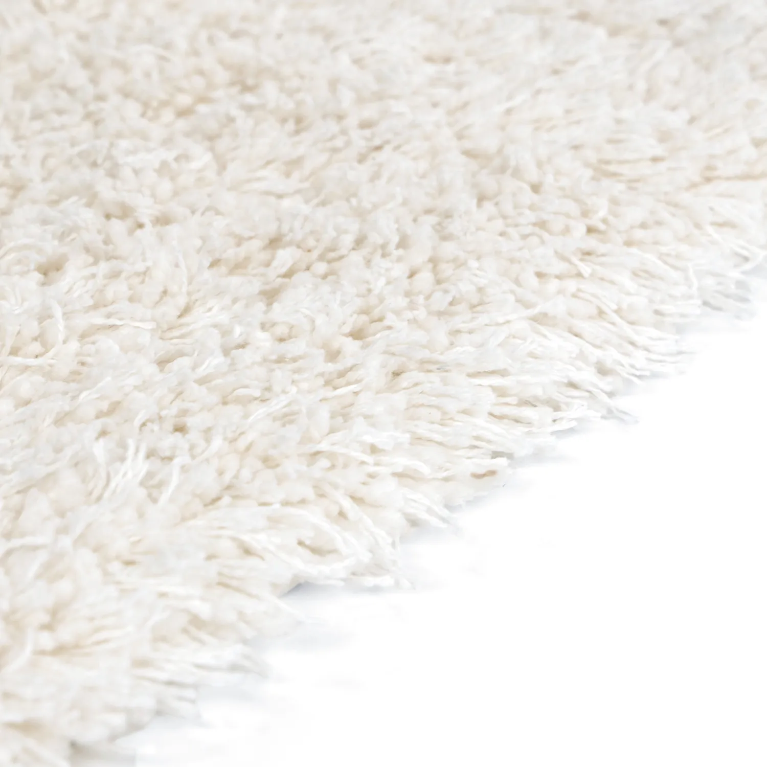 Shaggy koberce - Lindos Natural Cotton Shaggy (bílý)
