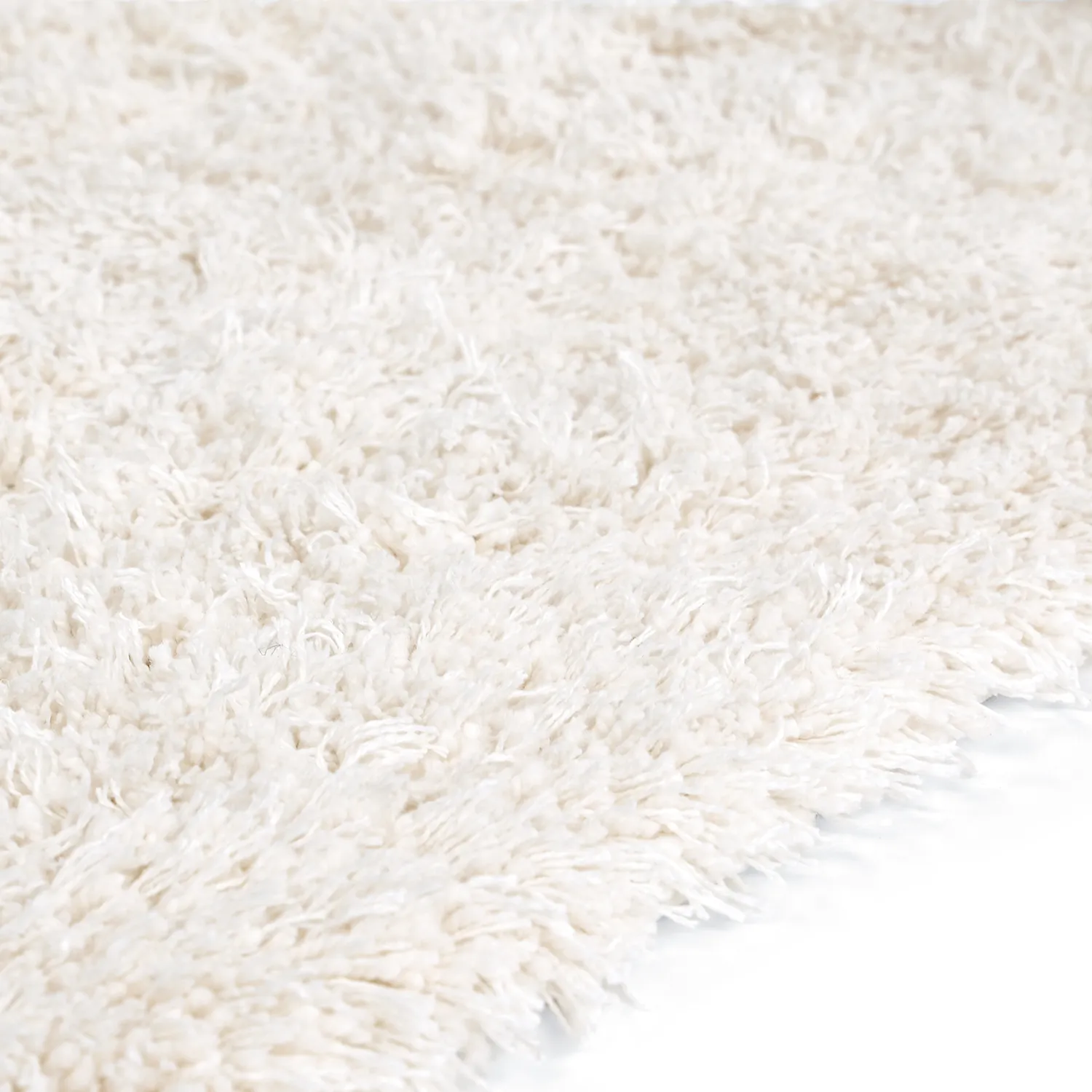 Shaggy koberce - Lindos Natural Cotton Shaggy (bílý)