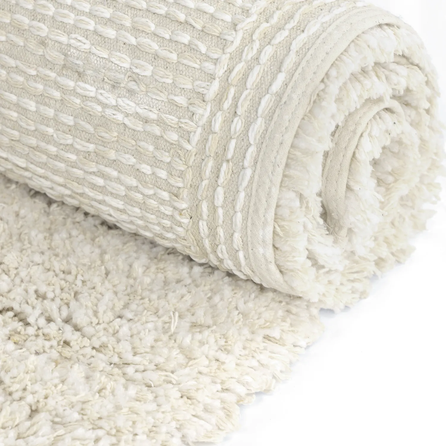 Shaggy koberce - Naousa Natural Cotton Shaggy (vícenásobná)