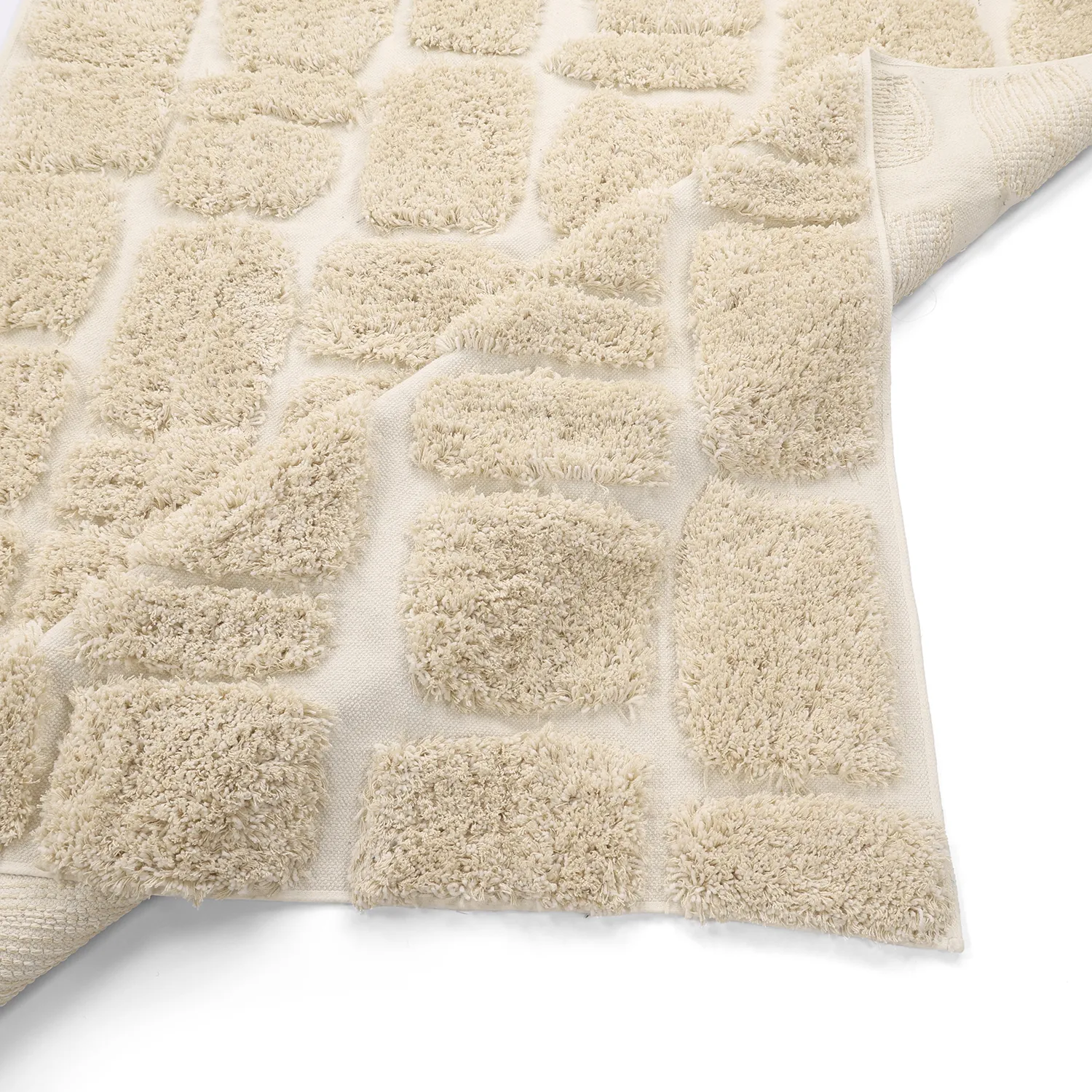 Shaggy koberce - Otranto Natural Cotton Shaggy (špinavě bílá)
