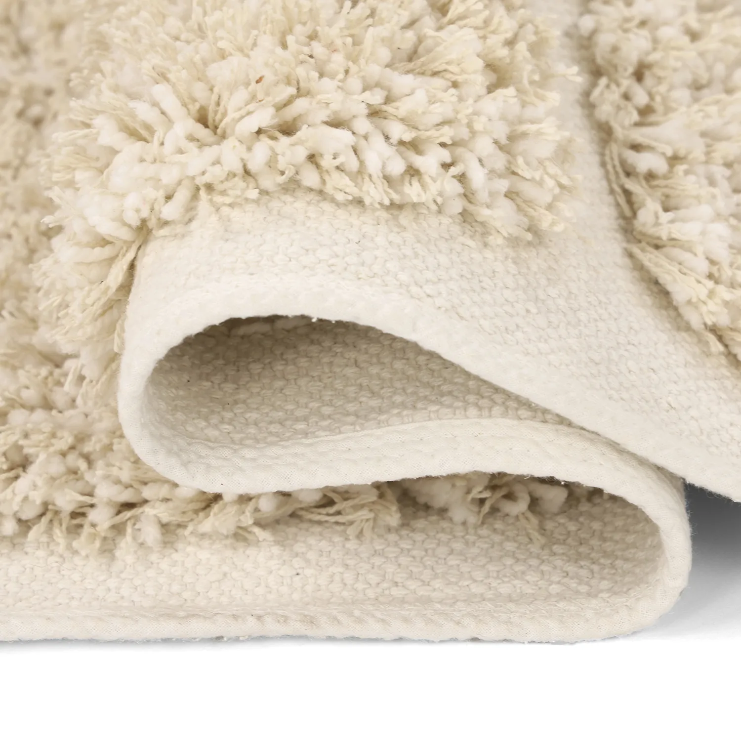 Shaggy koberce - Otranto Natural Cotton Shaggy (špinavě bílá)
