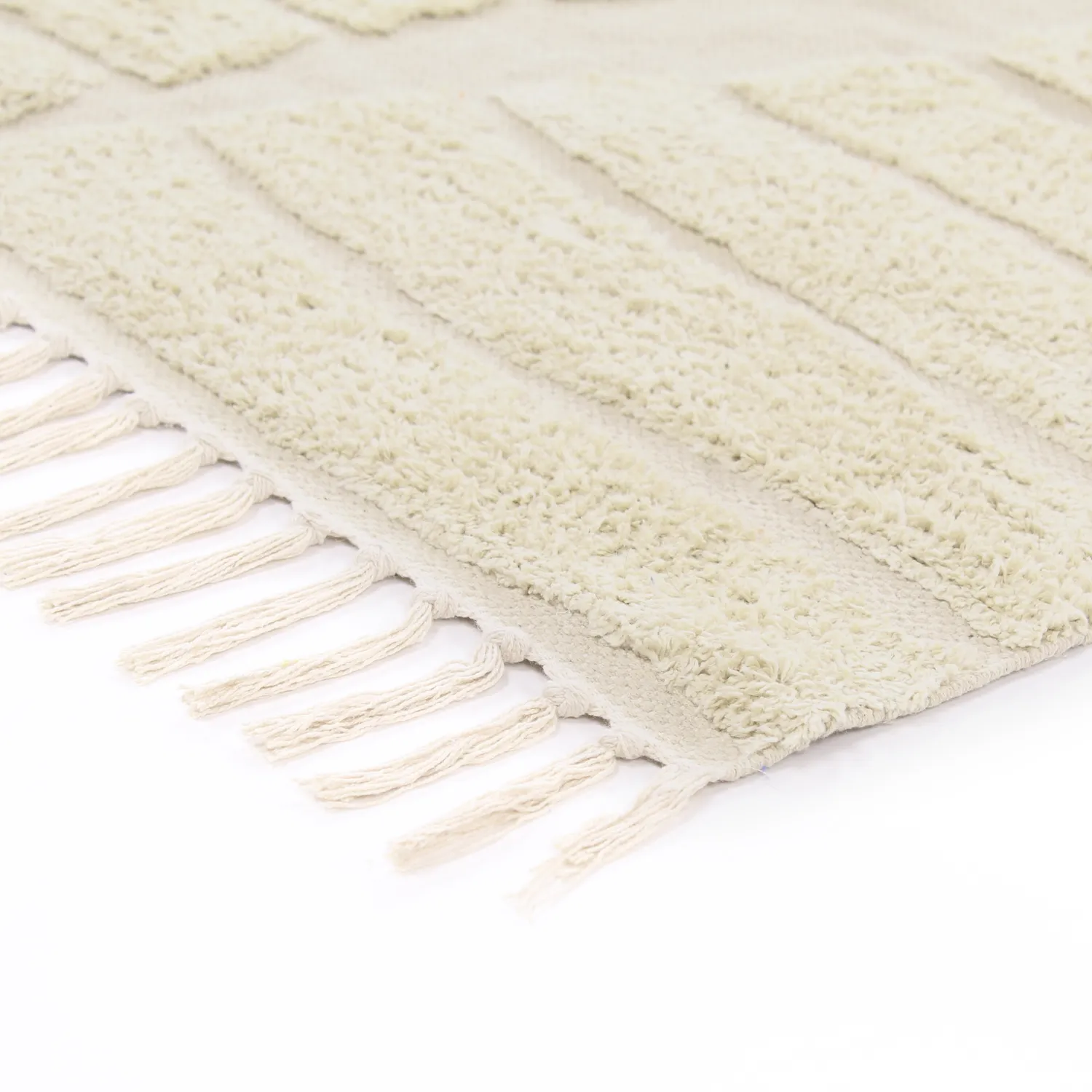 Shaggy koberce - Rani Natural Cotton Shaggy (béžový)