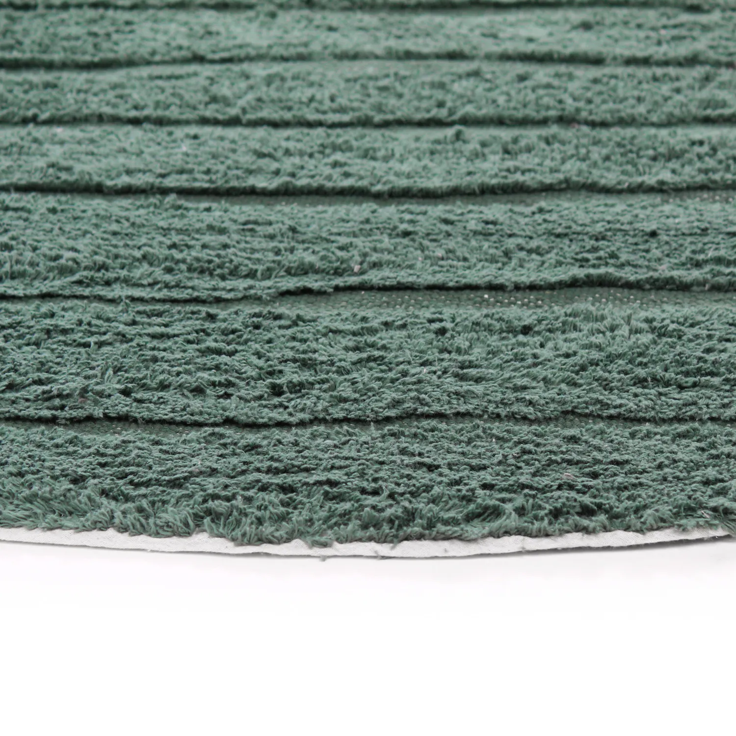 Kulatý koberec - Rani Natural Cotton Shaggy (zelená)