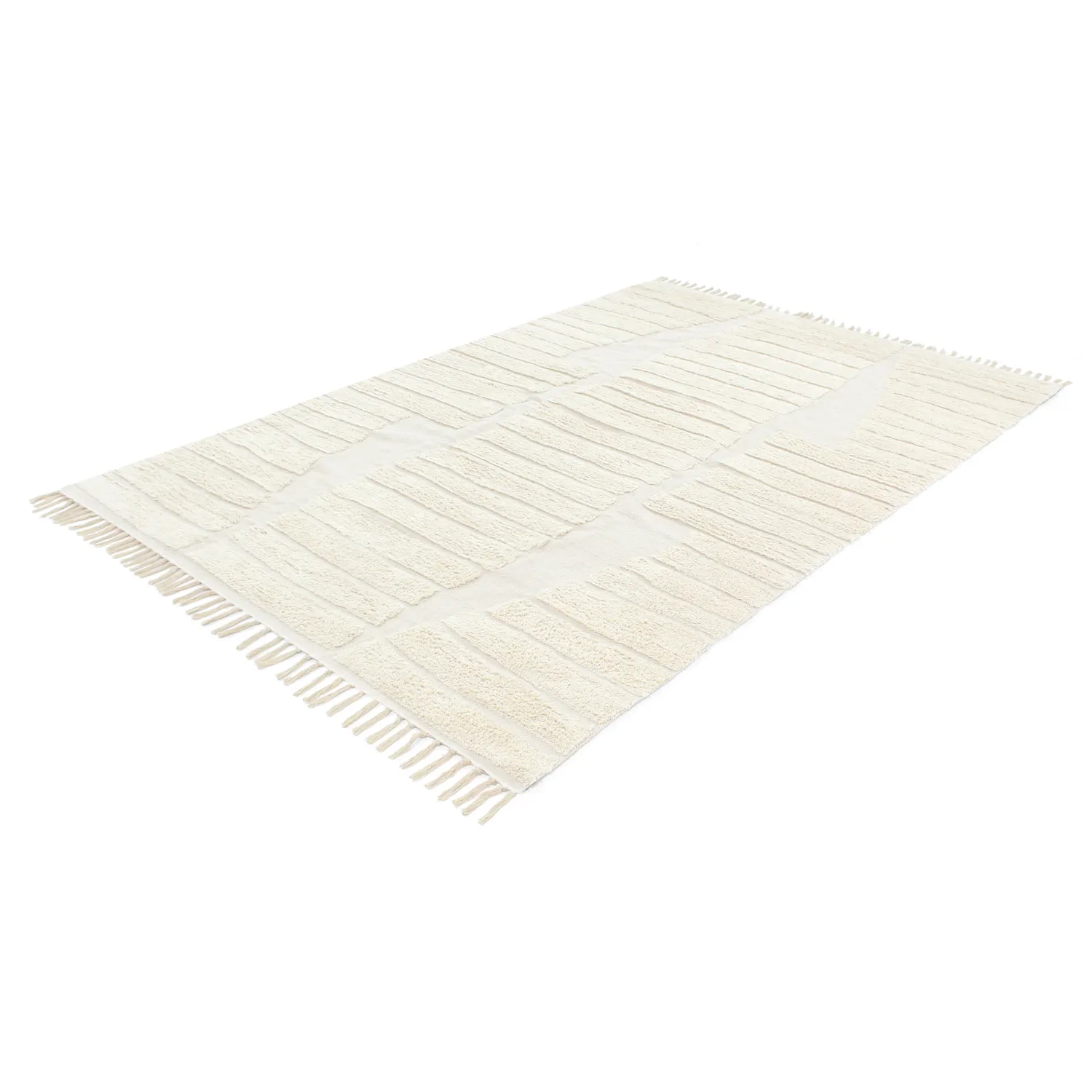 Shaggy koberce - Rani Natural Cotton Shaggy (špinavě bílá)