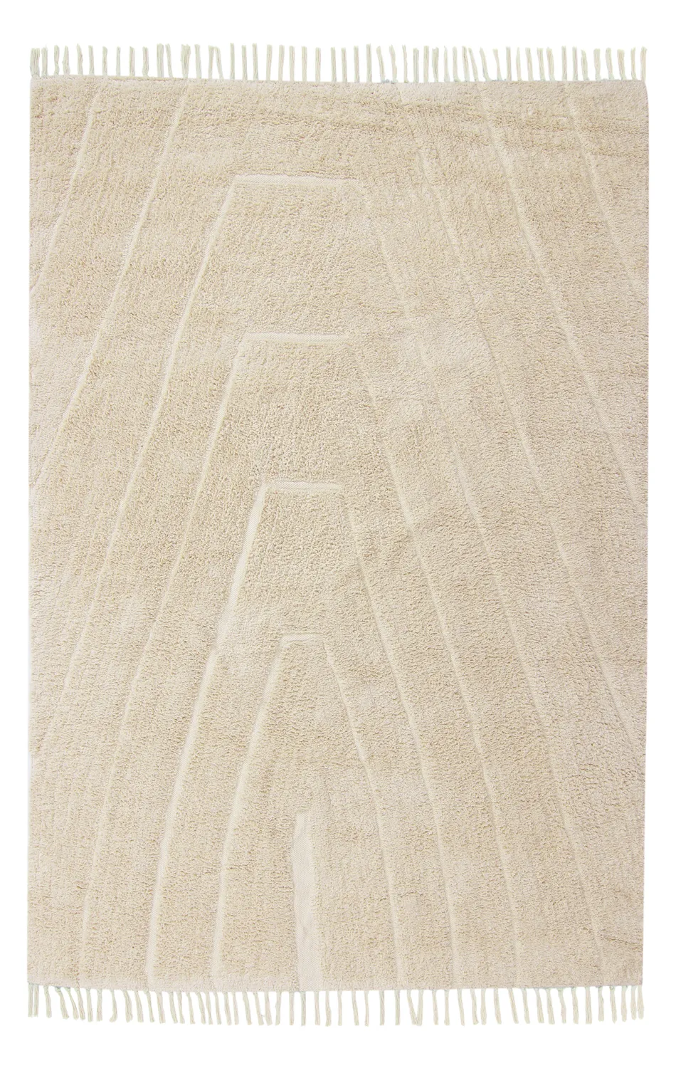 Shaggy koberce - Sivia Natural Cotton Shaggy (béžový)