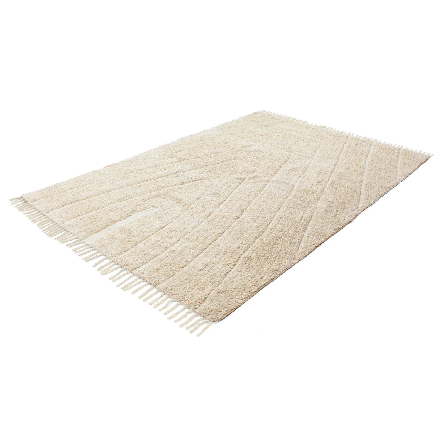 Shaggy koberce - Sivia Natural Cotton Shaggy (béžový)