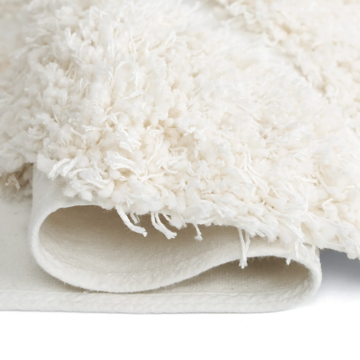 Shaggy koberce - Sivota Natural Cotton Shaggy (špinavě bílá)
