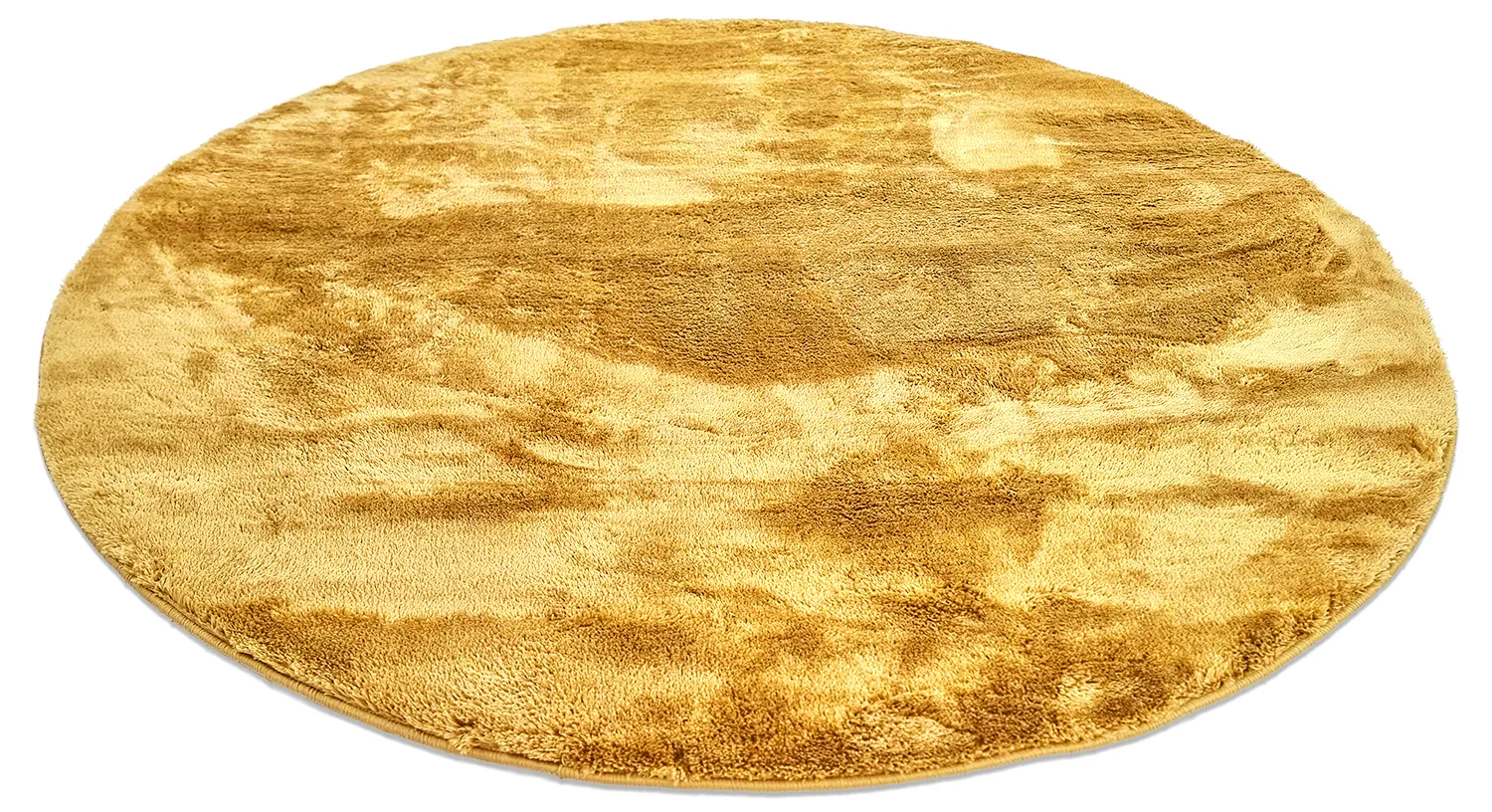 Kulaté koberce - Aranga Super Soft Fur (okrová)