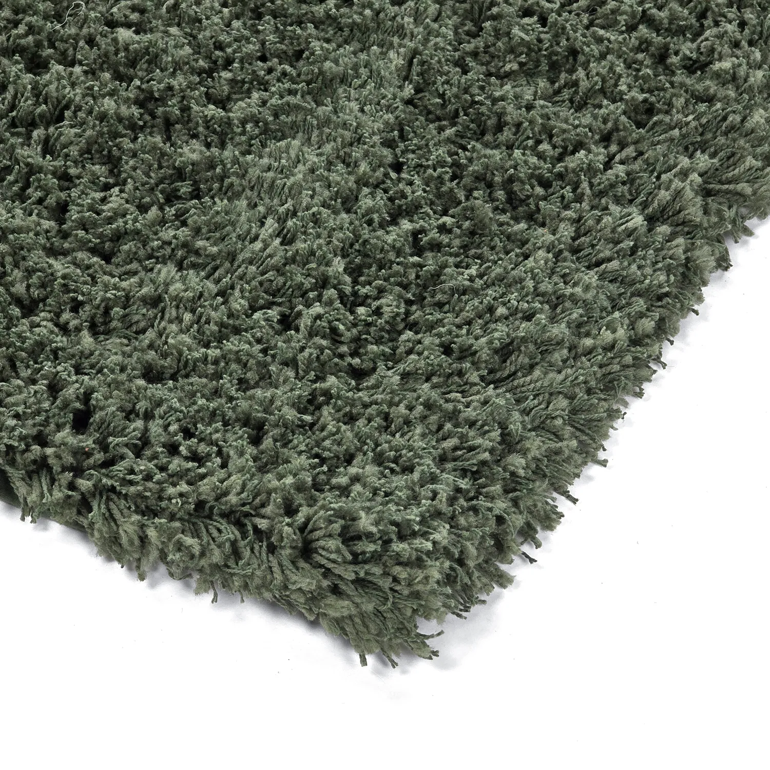 Shaggy koberce - Combarro Solid Cotton Shaggy (zelený)