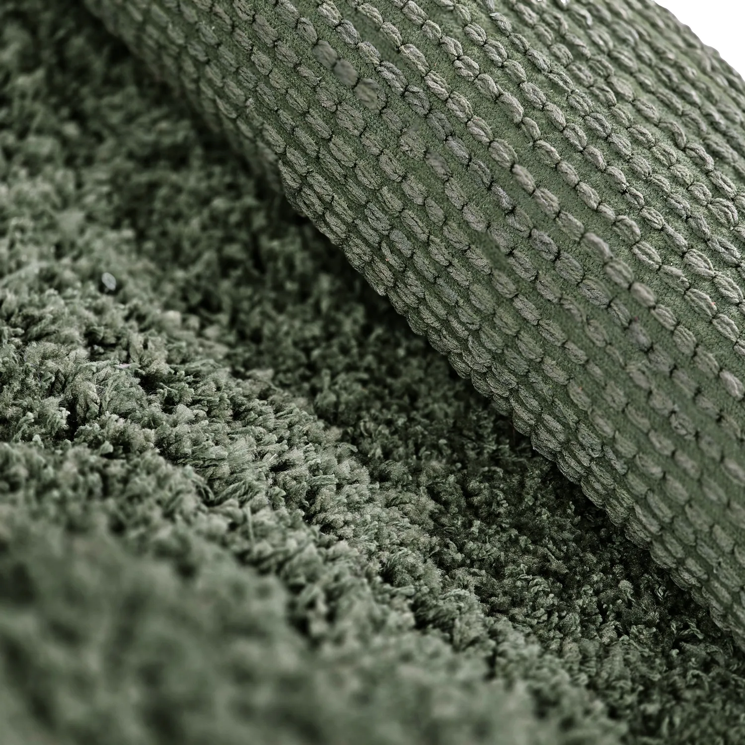 Shaggy koberce - Combarro Solid Cotton Shaggy (zelený)