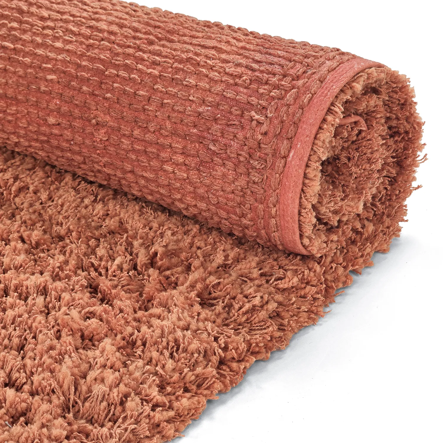 Shaggy koberce - Combarro Solid Cotton Shaggy (světle oranžová)