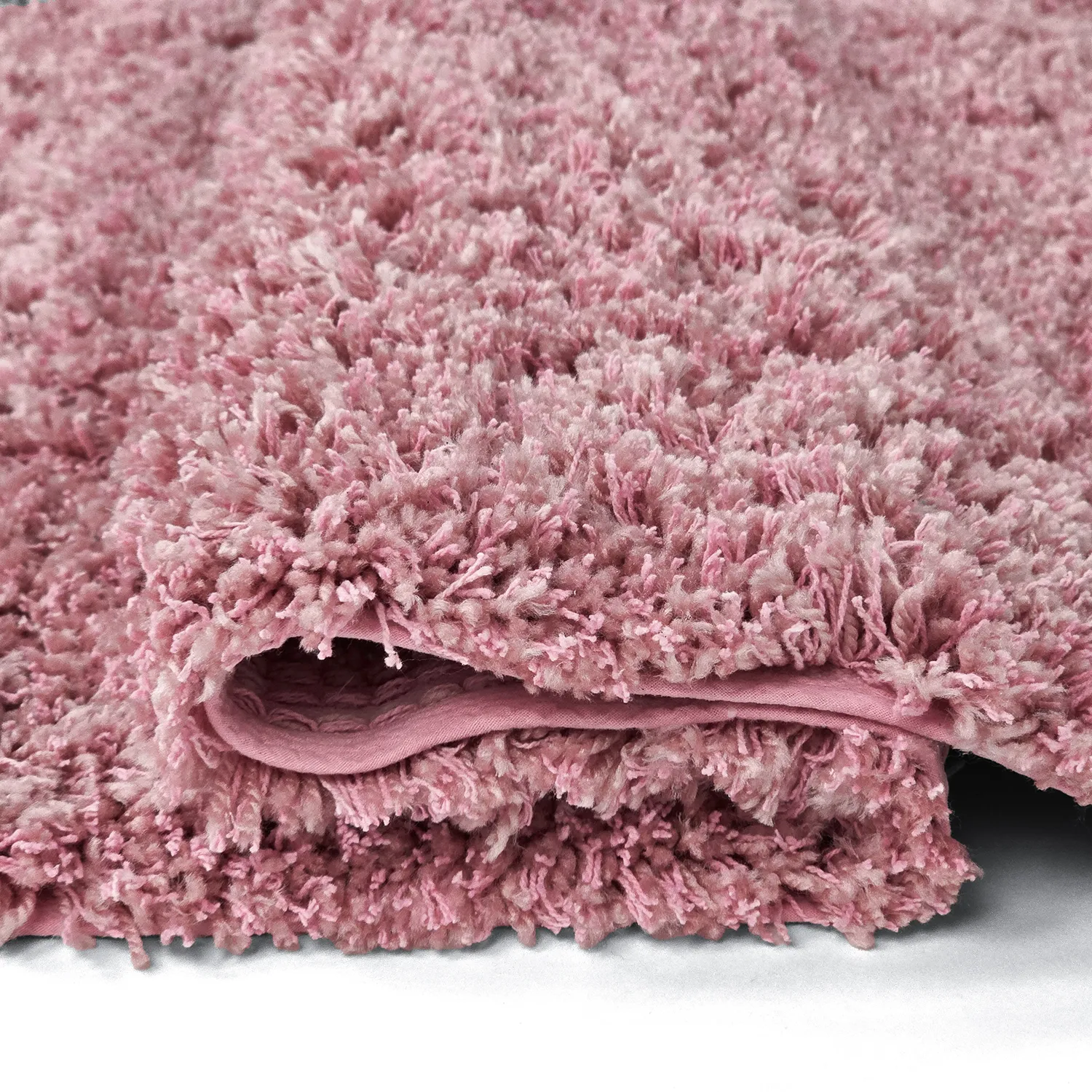 Shaggy koberce - Combarro Solid Cotton Shaggy (světle růžová)