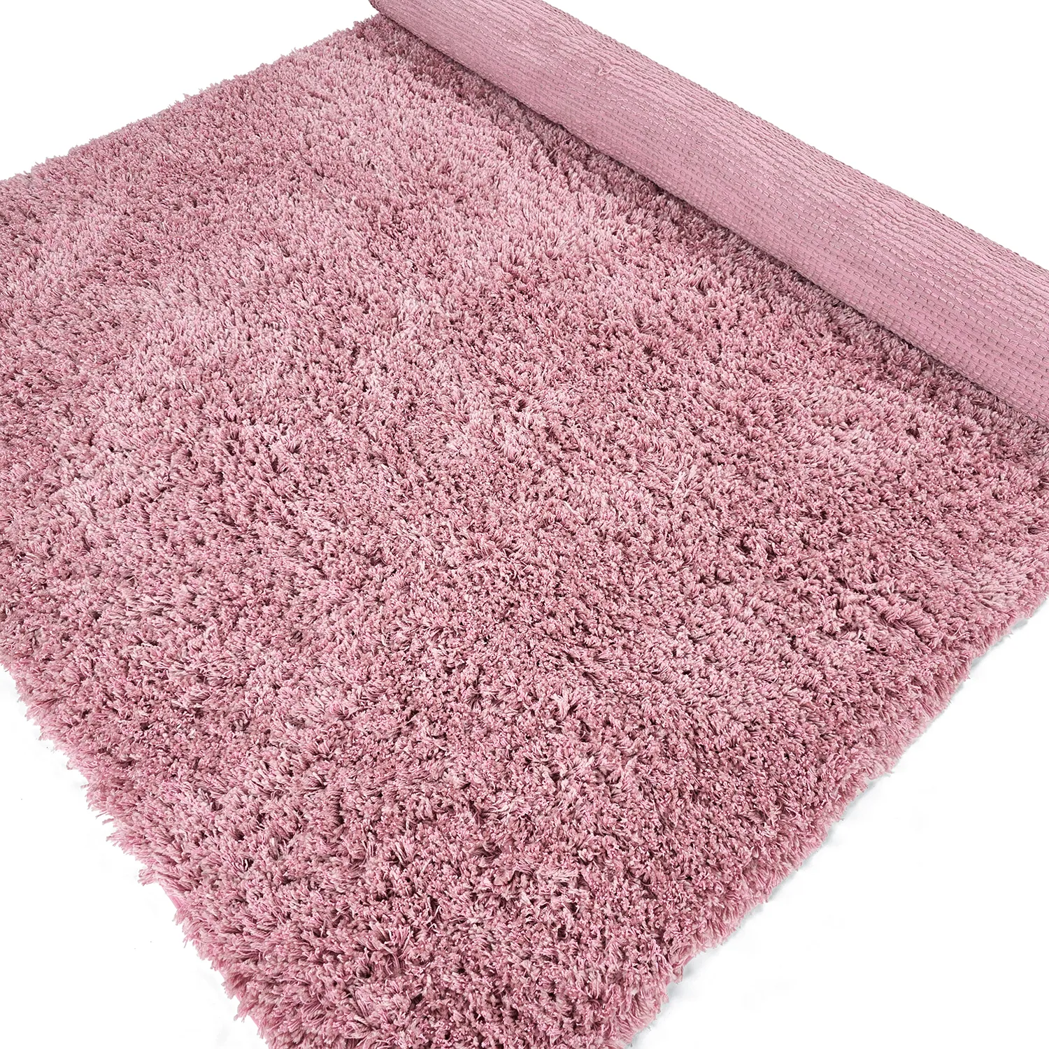 Shaggy koberce - Combarro Solid Cotton Shaggy (světle růžová)