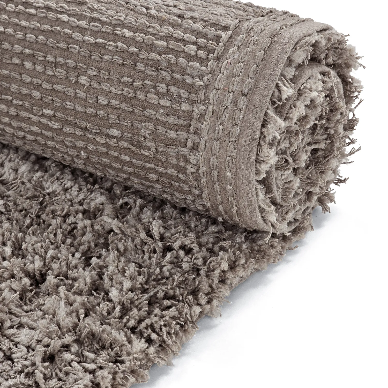 Shaggy koberce - Combarro Solid Cotton Shaggy (taupe)