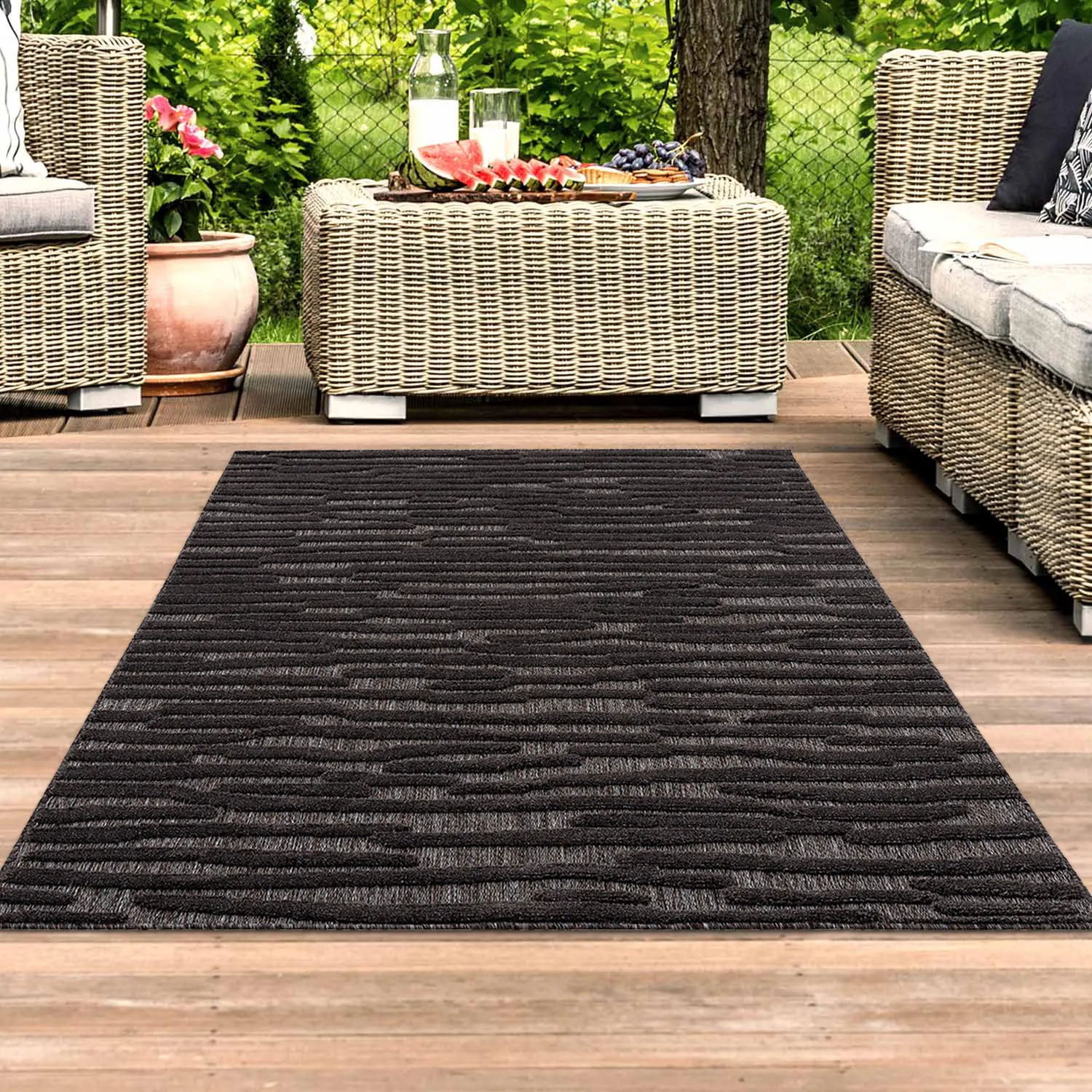Shaggy Indoor/Outdoor - Neston (antracitová)