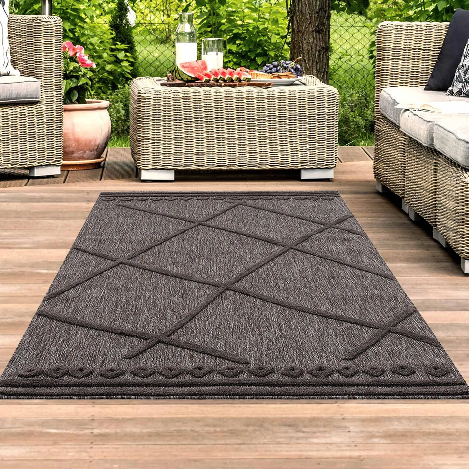 Shaggy Indoor/Outdoor - Newhaven (antracitová)