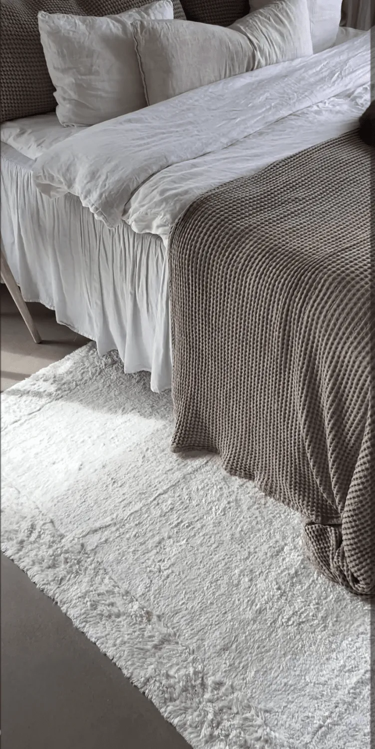 Shaggy koberce - Ebba Natural Cotton Shaggy (offwhite)