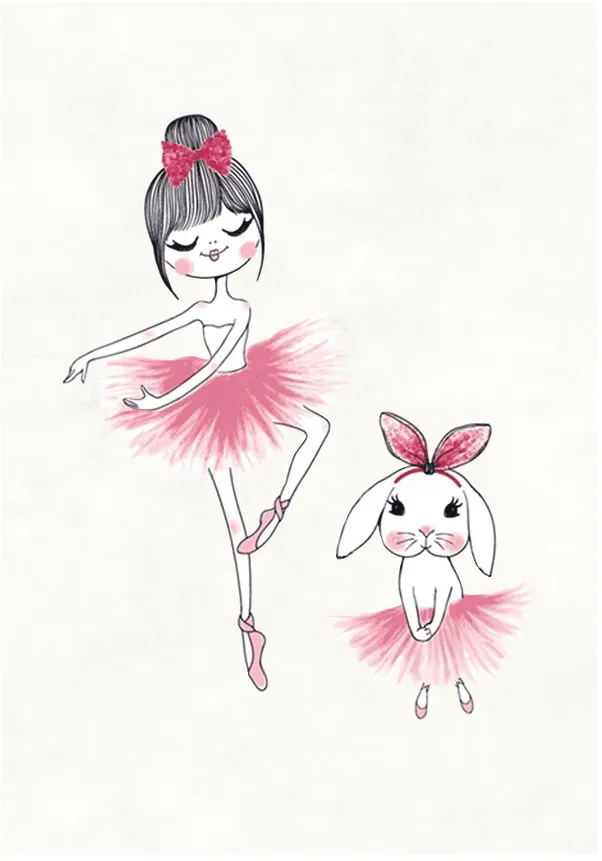 Dětský koberec - Dancing ballerinas (multi)