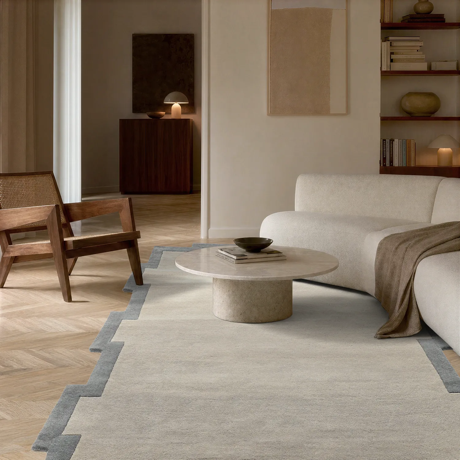 Vlněný koberec - Agra Hand Tufted Wool Premium (šedá)