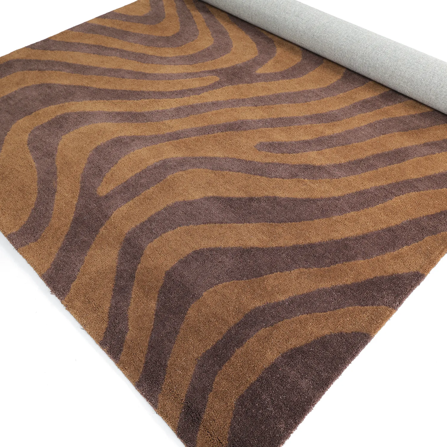Vlněný koberec - Aiz Hand Tufted Wool Premium (hnědý)