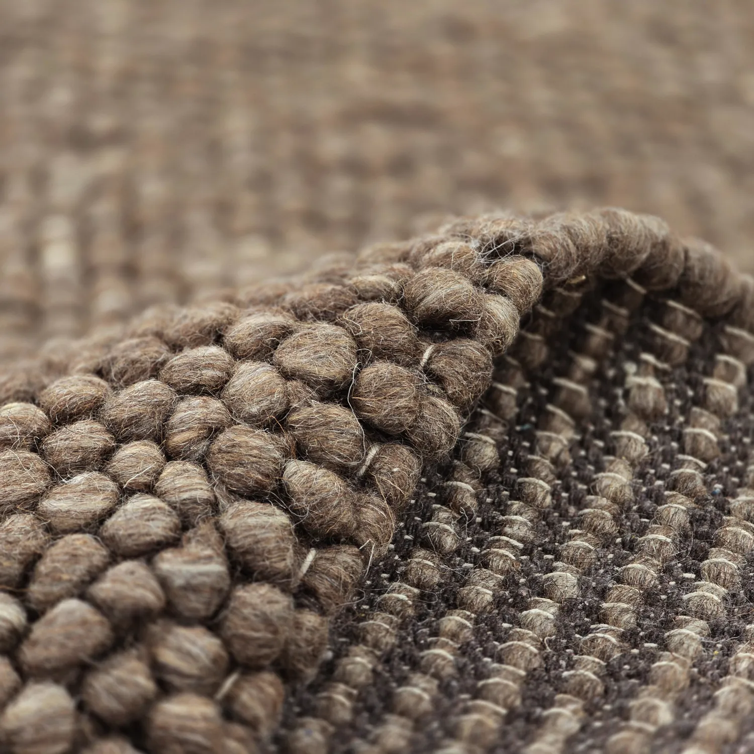 Vlněný koberec - Avafors Wool Bubble (hnědá/béžová)