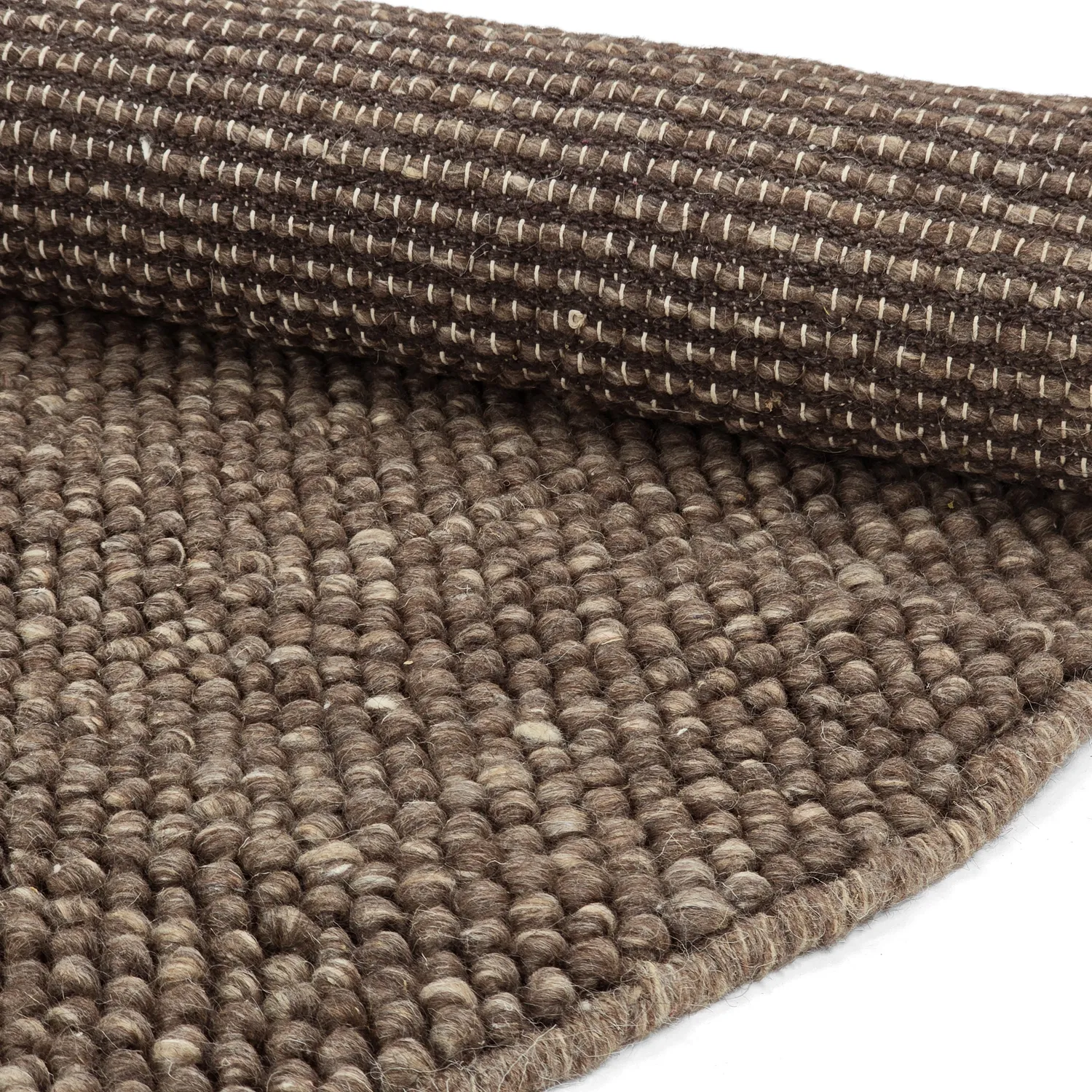 Kulatý koberec - Avafors Wool Bubble (hnědá/béžová)