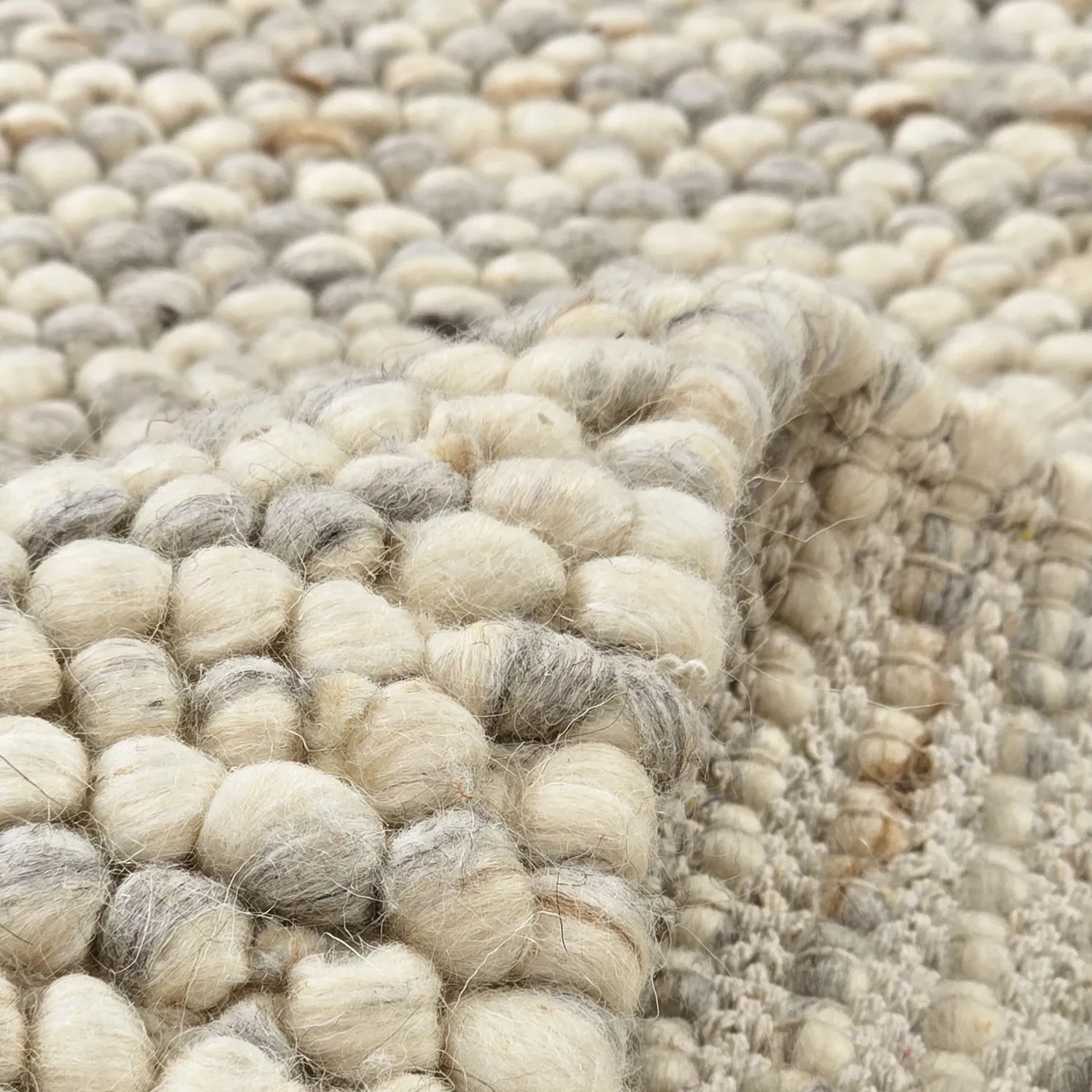 Vlněný koberec - Avafors Wool Bubble (šedá/béžová)