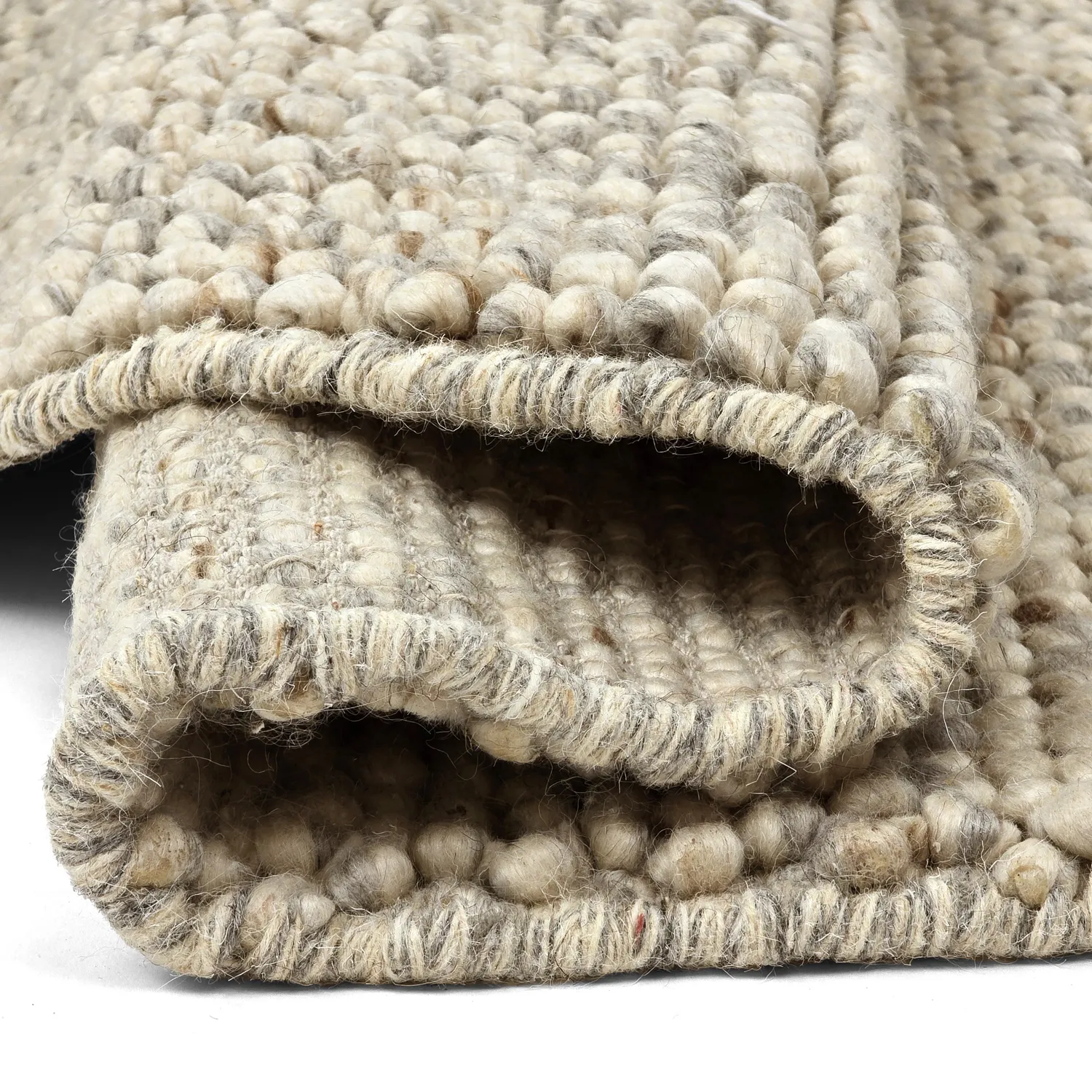 Kulatý koberec - Avafors Wool Bubble (šedá/béžová)