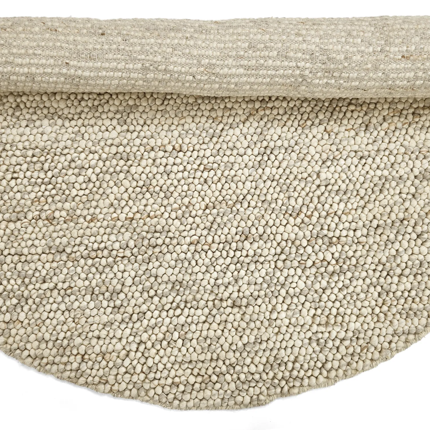 Kulatý koberec - Avafors Wool Bubble (šedá/béžová)
