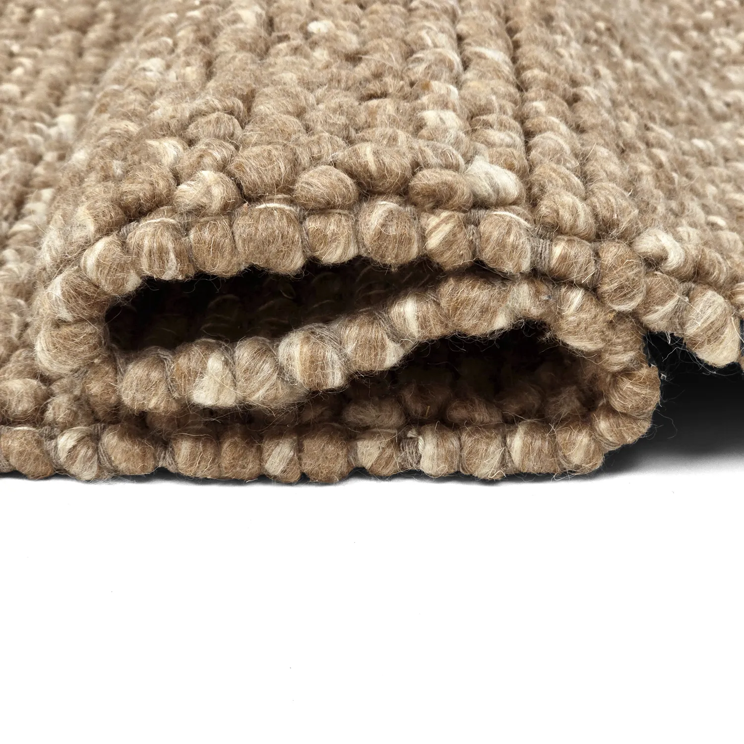 Vlněný koberec - Avafors Wool Bubble (světle hnědá/bílá)